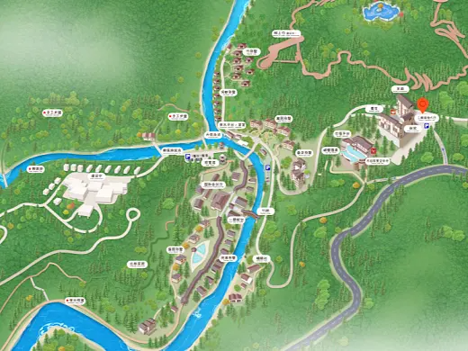 岳麓结合景区手绘地图智慧导览和720全景技术，可以让景区更加“动”起来，为游客提供更加身临其境的导览体验。